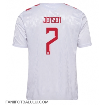 Danemarca Mathias Jensen #7 Tricou Fotbal Replică European 2024 Barbati Deplasare